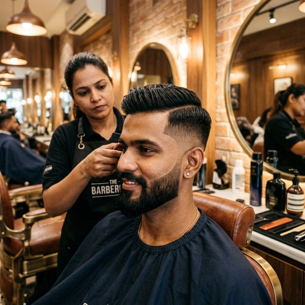 Hairport Salon Sharply Faded Hair Styling Grooming