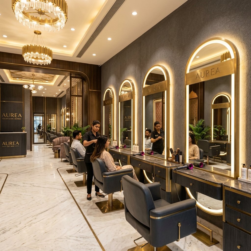 Hairport Salon Premium Interior Background Image